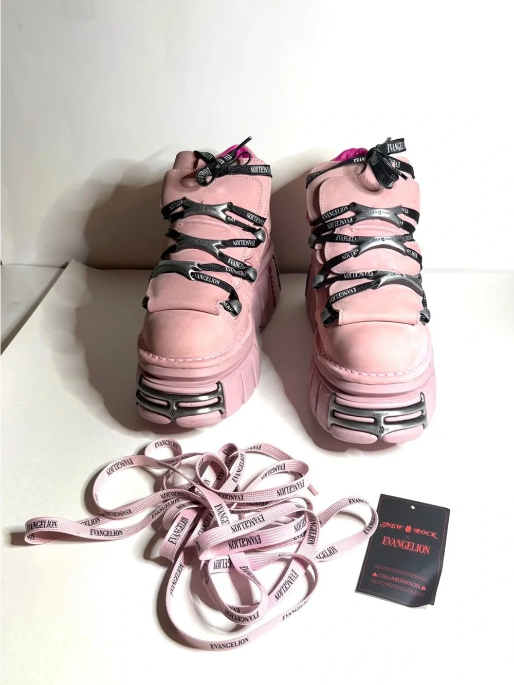 New Rock shoes x Evangelion Mari Makinami shoes